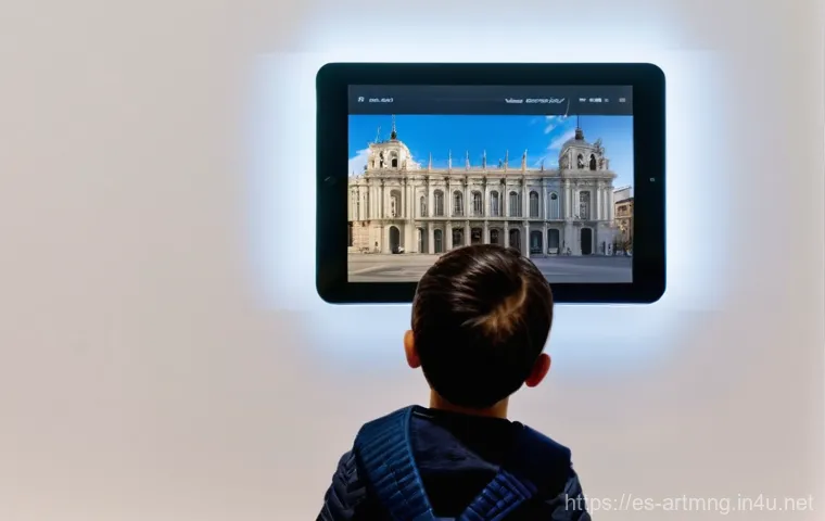 문화예술 정책 분석 - **Prompt: Virtual Museum Experience Across Generations**
    A diverse family, including grandparent...