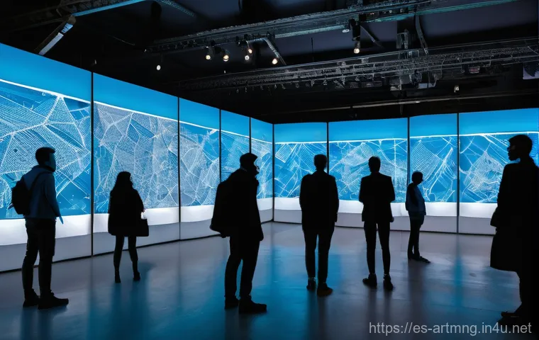 전시 기획자의 역할과 역량 - **Prompt:** A vibrant, diverse group of people of various ages, dressed in stylish casual attire, en...